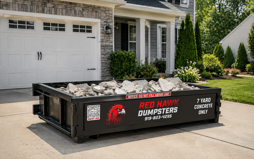 Concrete Dumpster Rental