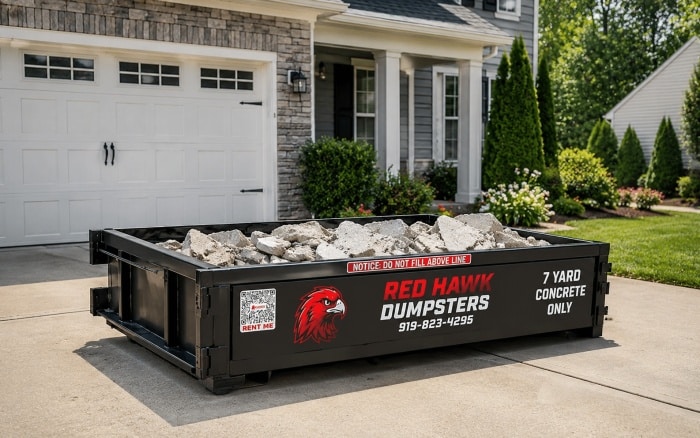 Concrete Dumpster